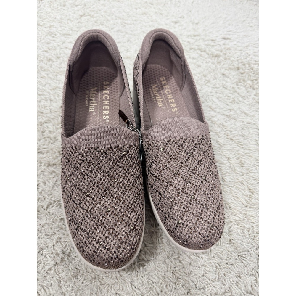 Skechers Martha Stewart Pier-Lite Reflection Slip-On Wedge Shoes Size 8 Brown - Picture 5 of 13